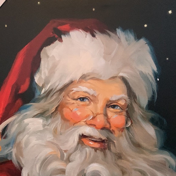 NEW 2024, Dollar General Christmas Santa, Susan Comich, Beautiful Canvas, - Picture 2 of 5